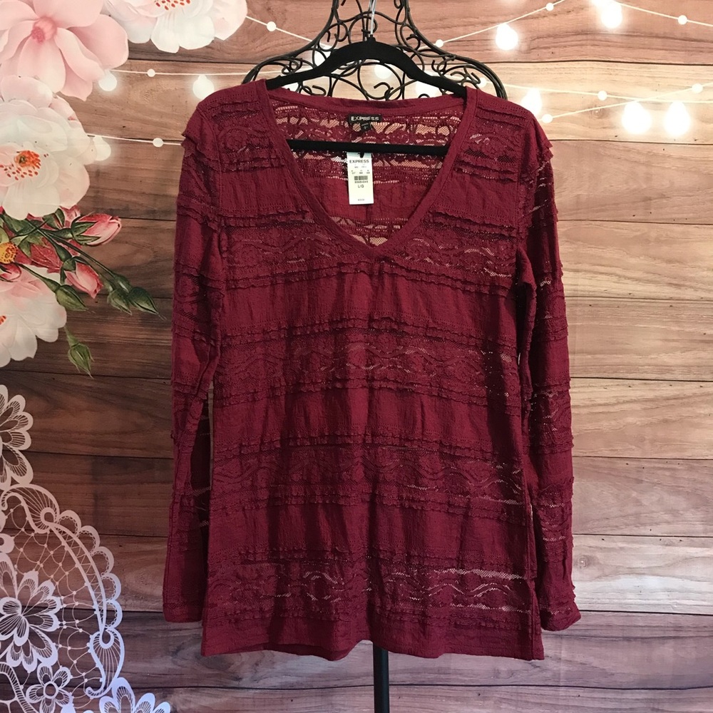 NWT Express lace top
